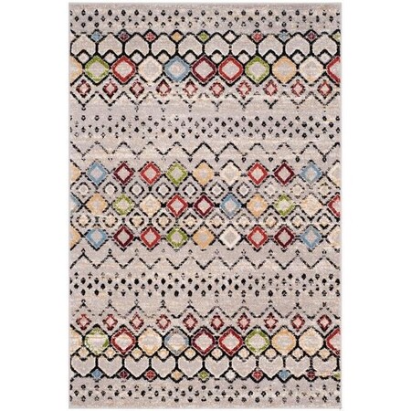 Safavieh 2 ft.-3 in. x 8 ft. Amsterdam Power Loomed Runner Rug, Light Grey and Multi AMS108G-28